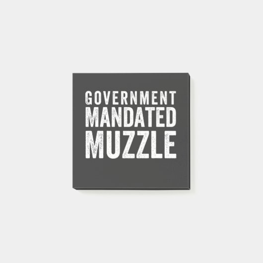 Regering Mandated Muzzle Post-it® Notes (Voorkant)