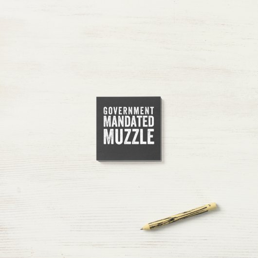 Regering Mandated Muzzle Post-it® Notes (Op bureau)