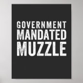Regering Mandated Muzzle Poster (Voorkant)