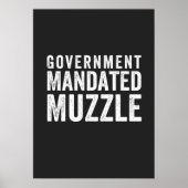Regering Mandated Muzzle Poster (Voorkant)