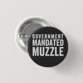 Regering Mandated Muzzle Ronde Button 3,2 Cm (Voorkant /achterkant)