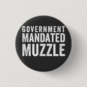 Regering Mandated Muzzle Ronde Button 3,2 Cm (Voorkant)