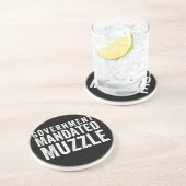 Regering Mandated Muzzle Zandsteen Onderzetter (Zijkant)