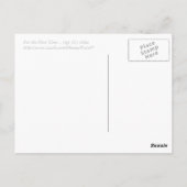 Regering niet vertrouwen briefkaart (Achterkant)