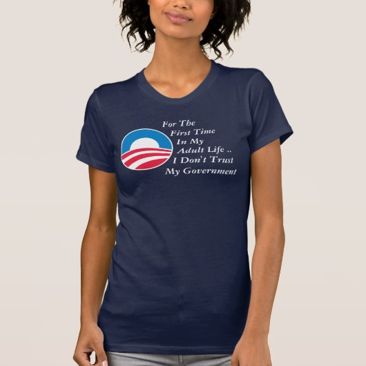Regering niet vertrouwen t-shirt (Voorkant)