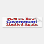 Regering opnieuw beperken bumpersticker (Voorkant)