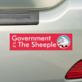 Regering van de Sheeple Bumpersticker (Op auto)