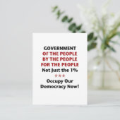 Regering van het volk briefkaart (Staand voorkant)