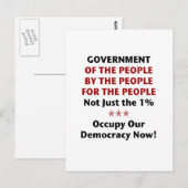 Regering van het volk briefkaart (Voorkant / Achterkant)