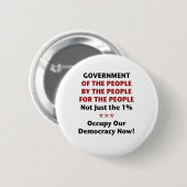 Regering van het volk ronde button 5,7 cm (Voorkant /achterkant)