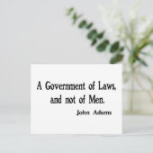 Regering van wetten briefkaart (Staand voorkant)