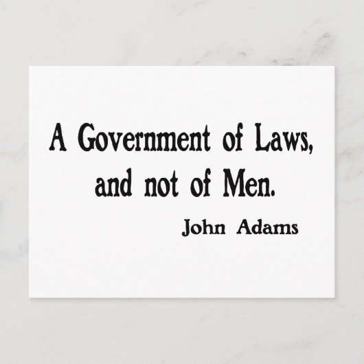 Regering van wetten briefkaart (Voorkant)