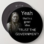 Regering vertrouwen ronde button 6,0 cm (Voorkant /achterkant)