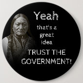 Regering vertrouwen ronde button 6,0 cm (Voorkant)