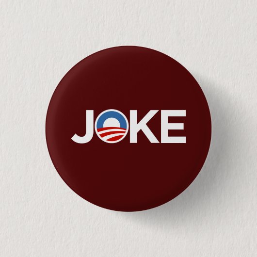 Regeringen a Joke (Bourgogne) Ronde Button 3,2 Cm (Voorkant)