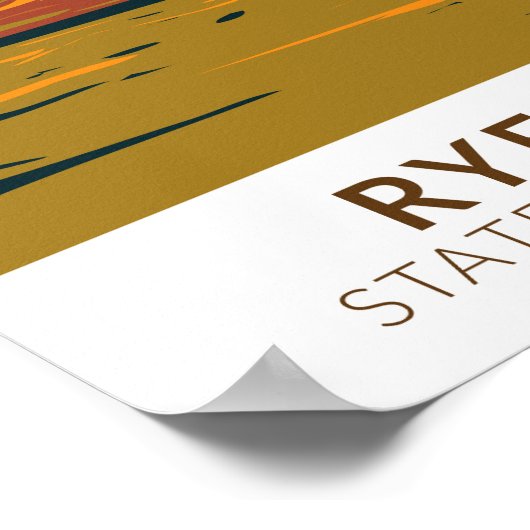 Regeringsgebied Nevada  van Rye Patch Poster (Hoek)