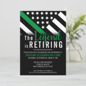 Regeringspartij Militaire Thin Green Line Army Kaart (Staand voorkant)