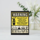 Regeringswaarschuwing Briefkaart (Staand voorkant)