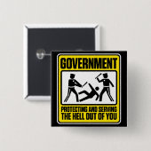 Regeringswaarschuwing Button (Voorkant /achterkant)