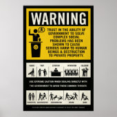 Regeringswaarschuwing Poster (Voorkant)