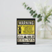 Regeringswaarschuwingskaarten Visitekaartje (Staand voorkant)