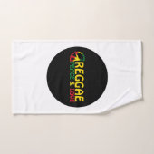 Reggaart met positieve woorden Vrede en Liefde Handdoek (Handdoek)