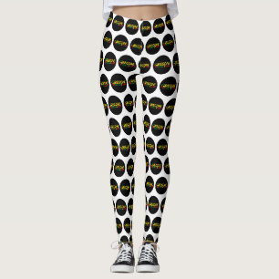 Reggaart met positieve woorden Vrede en Liefde Leggings
