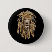 reggade lion ronde button 5,7 cm (Voorkant)