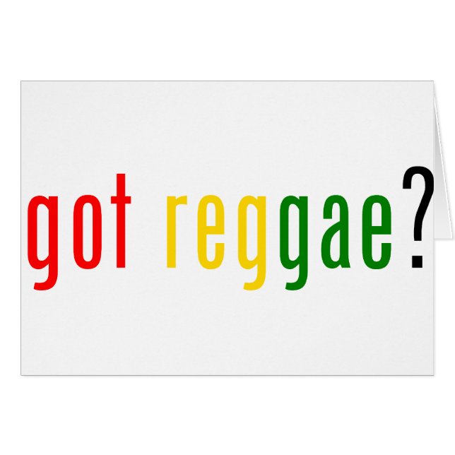 Reggae? (Voorkant Horizontaal)