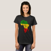 Reggae Africa Map Rasta Regae Music Rastafari Afri T-shirt (Voorkant volledig)