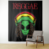 Reggae Alien Wandkleed (In situ)
