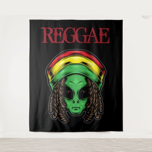 Reggae Alien Wandkleed (Voorkant)
