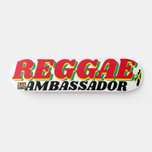 REGGAE AMBASSADOR 7 3/4" Skateboard Deck (Horizontaal)