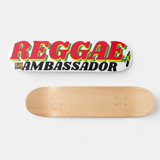 REGGAE AMBASSADOR 7 3/4" Skateboard Deck (Horizontaal)