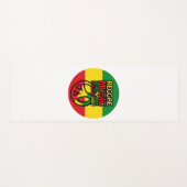 Reggae and Peace Symbol with positive quotes Yogamat (Voorkant (horizontaal))