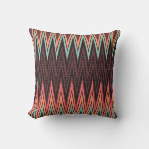 Reggae Bass Zig Zag Pattern Pillow Cushion Kussen
