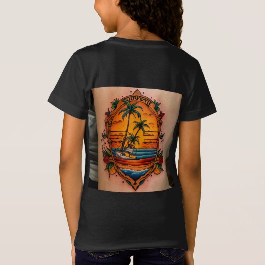 Reggae Beach Tattoo Fusion T-shirt (Achterkant)