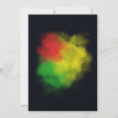 Reggae Birthday Party Kaart (Achterkant)