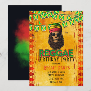 Reggae Birthday Party Kaart
