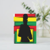 Reggae bobo art briefkaart (Staand voorkant)