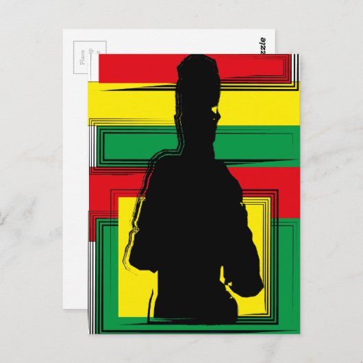 Reggae bobo art briefkaart (Voorkant / Achterkant)