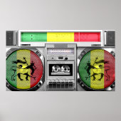 reggae-boombox poster (Voorkant)