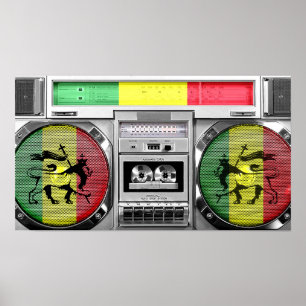 reggae-boombox poster