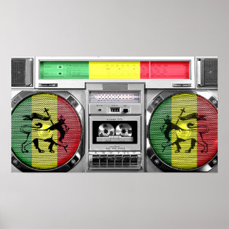 reggae-boombox poster