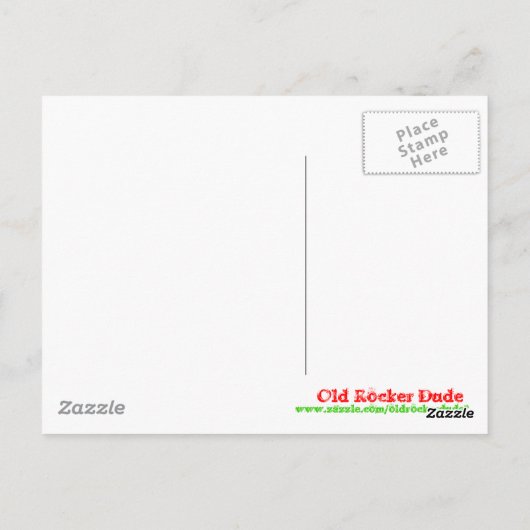 Reggae Briefkaart (Achterkant)