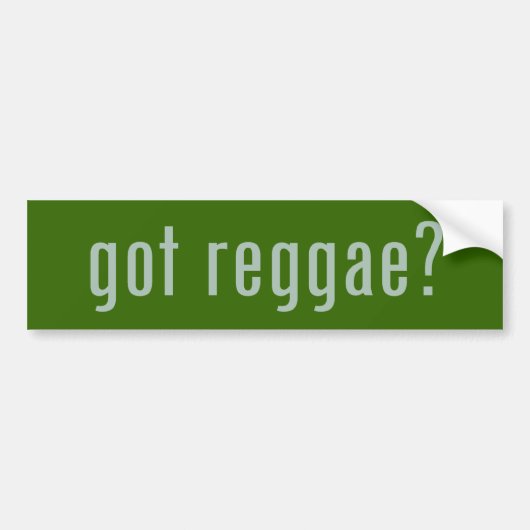 Reggae? Bumpersticker (Voorkant)