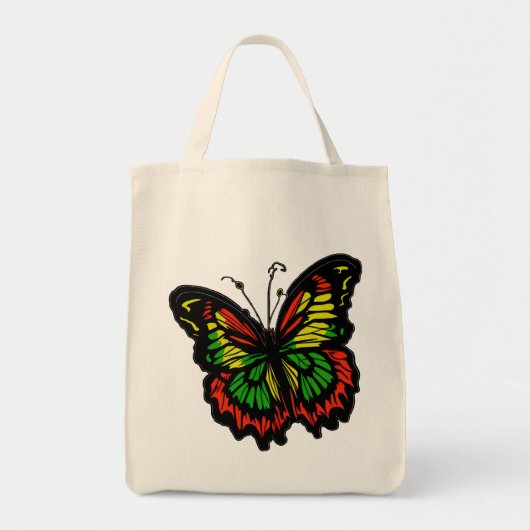 Reggae Butterfly Tote Bag (Voorkant)