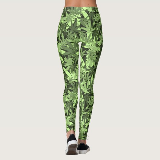 Reggae Camouflage Rastafara - Power Yoga Leggings (Achterkant)