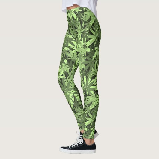 Reggae Camouflage Rastafara - Power Yoga Leggings (Links)