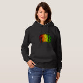 Reggae Cool Camel Dreadlocks Rasta Dreads Rastafar Hoodie (Voorkant volledig)